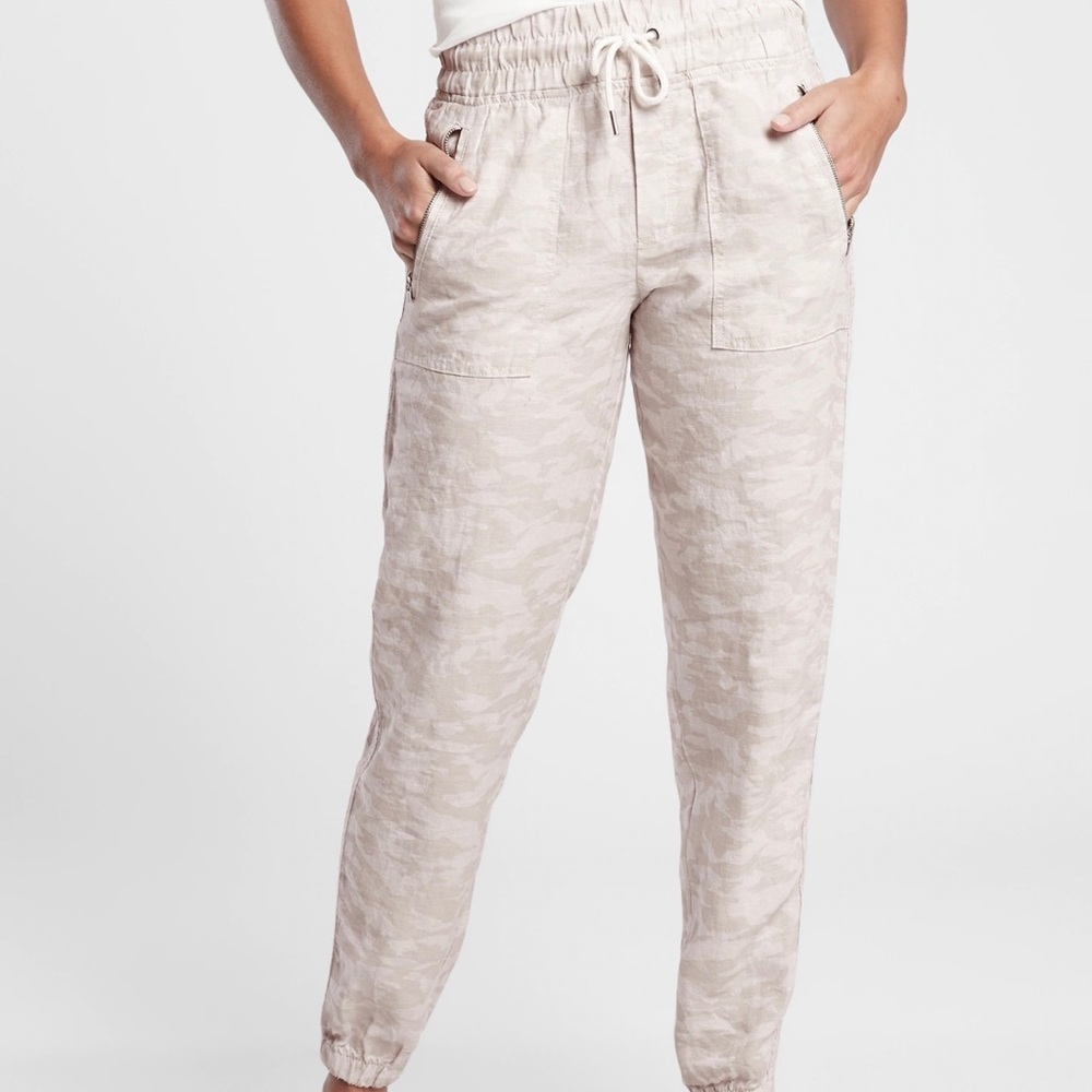 Athleta Cabo Tide Linen Jogger